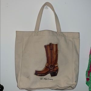 The FRYE company thick canvas tote